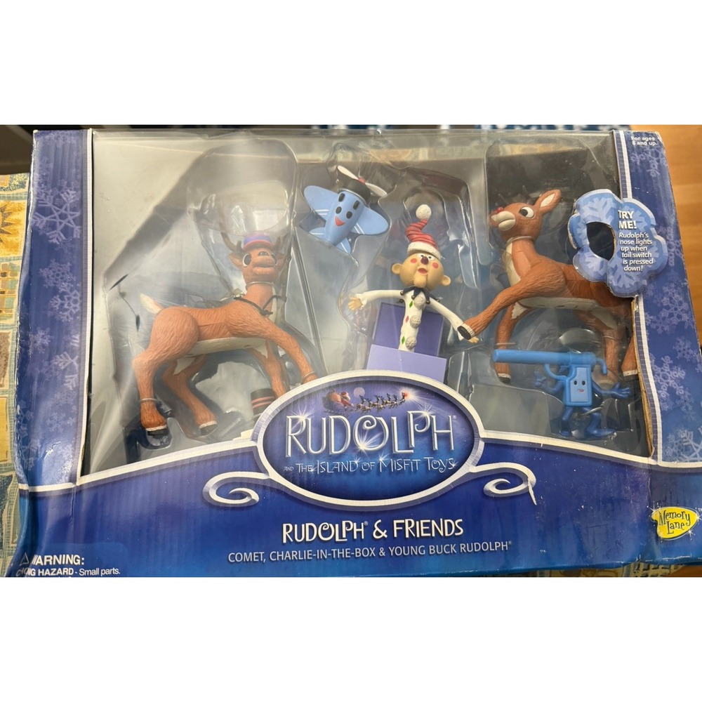Memory Lane Rudolph Red-Nosed Reindeer Rudolph & Friends comet, Charlie& buck